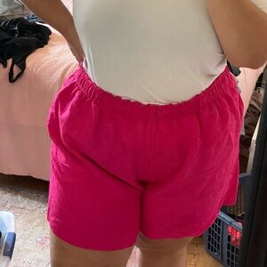 🩷LAST CHANCE🩷PINK H&M LINEN SHORTS